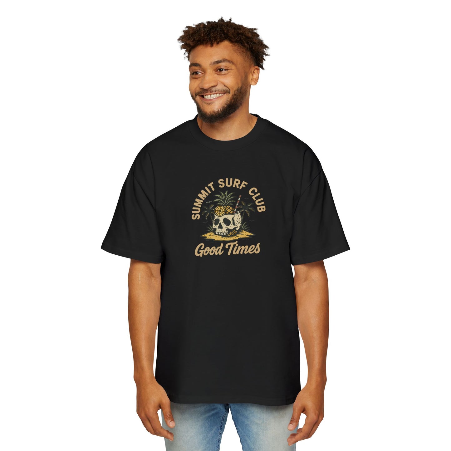 Men's Heavy Oversized Tee-Summit Surf Club