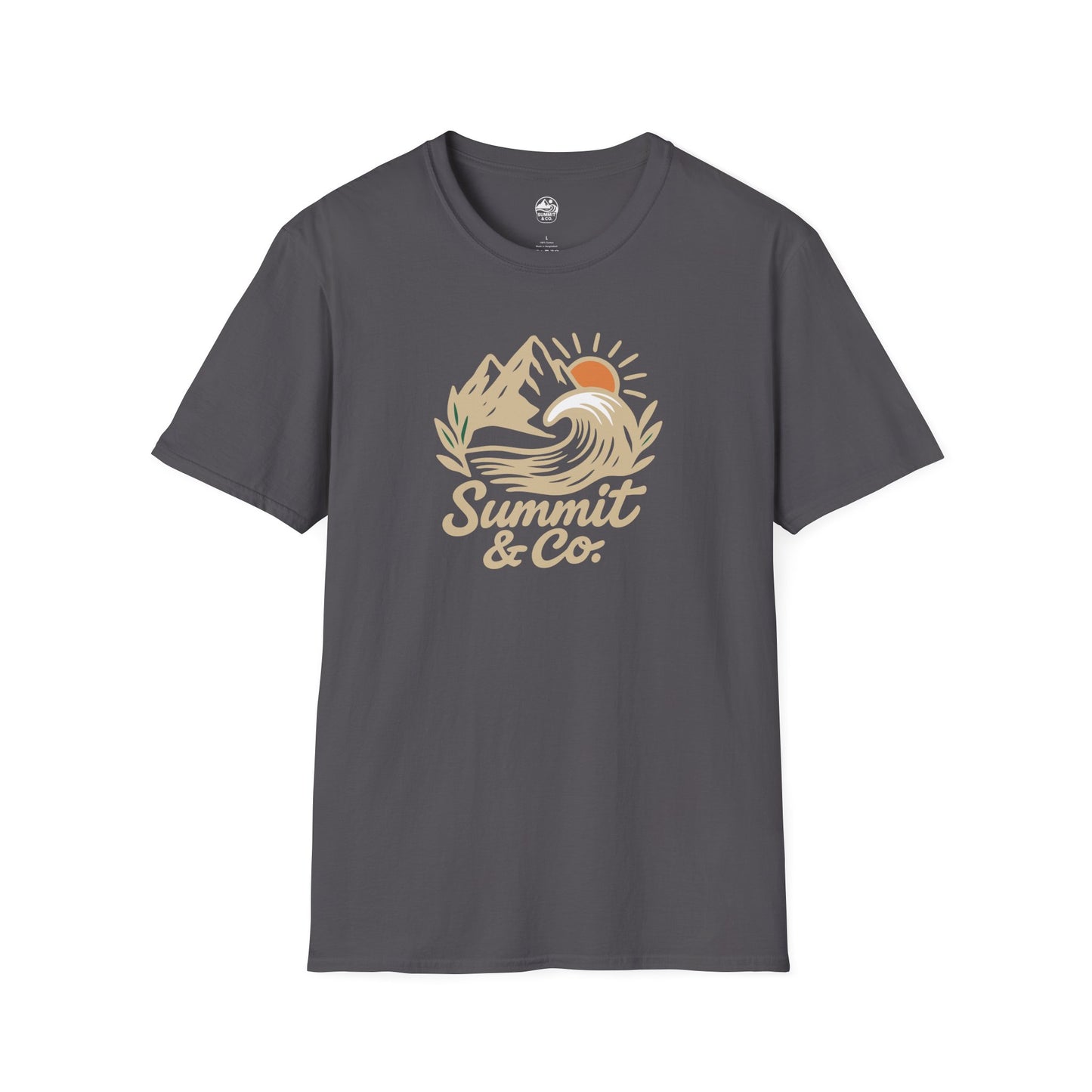 Summit&Co. Softstyle Tee-Brushed Mountains